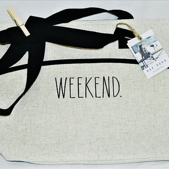 RAE DUNN ‘Weekend’ Tote Bag. - Picture 2 of 5
